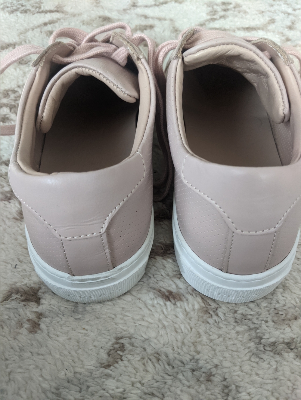 GREATS Women's Casual Lace-Up Sneakers in Blush Pink MADE In ITALY - Picture 2 of 9